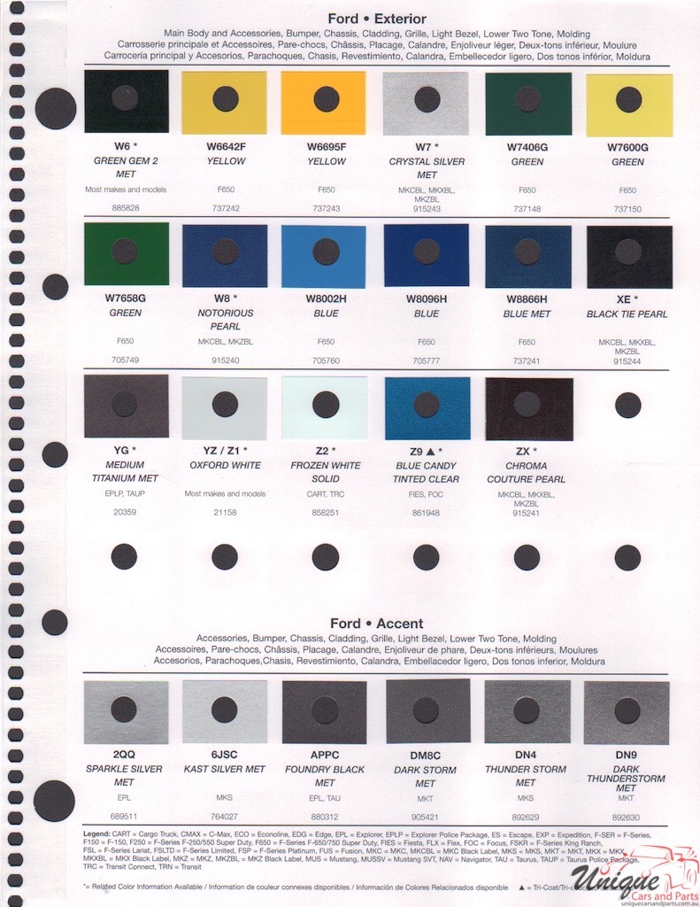 2016 Ford Paint Charts Rinshed-Mason 3